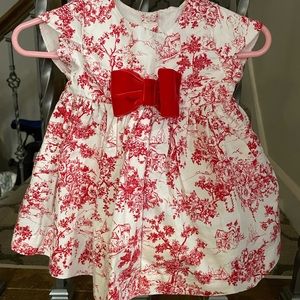 Janie & Jack Red & White Dress